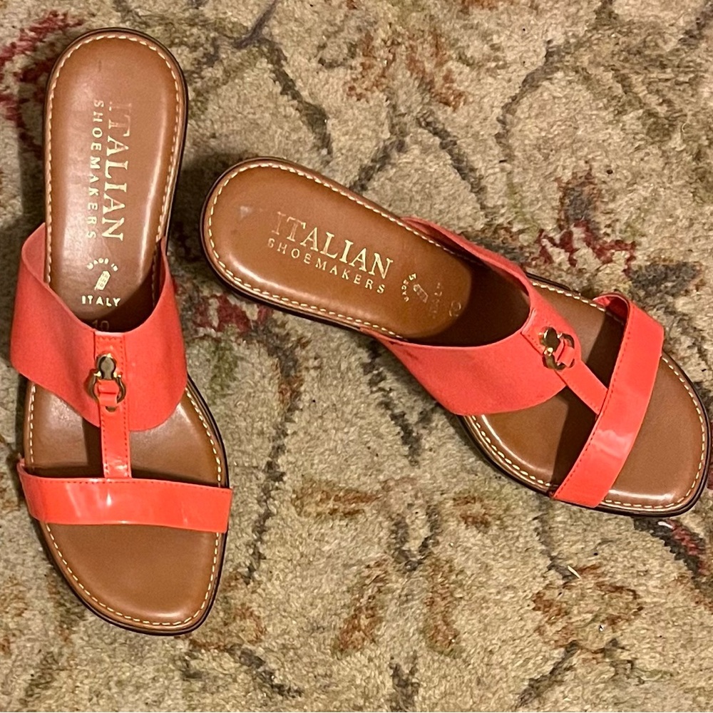 Italian Shoemakers Pink Sandals Elegant Footwear